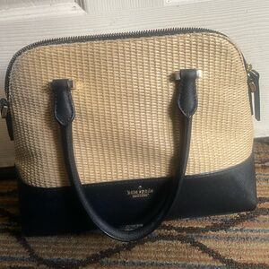Kate spade small straw handbag